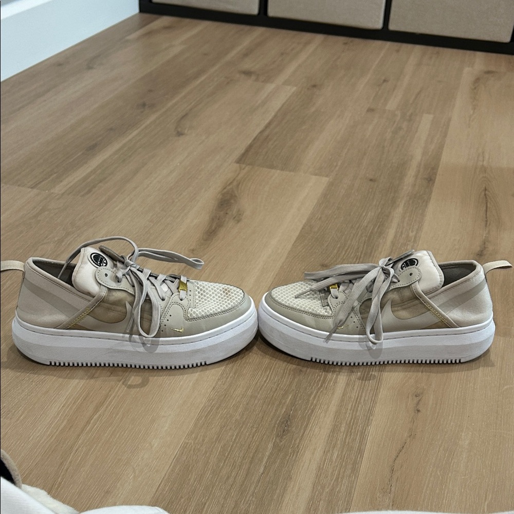 Nike Court Vision Alta TXT Women’s Cream/Saturn Gold - Picture 4 of 8